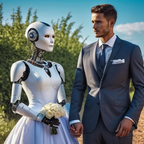 silver wedding,elopement,wedding couple,wedding photo,wedding icons,just married,bizinsider,transhumanism,bridegroom,bride and groom,eloped,irobot,autonomously,hochzeit,pre-wedding photo shoot,robotham,nuptials,bridewealth,transhuman,westworld,Photography,General,Realistic