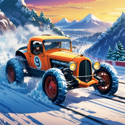 snowplow,snow plow,snowplowing,winter tires,christmas retro car,onrush,off-road car,snowplows,jalopy,off-road vehicles,snow removal,ford truck,alpine style,willys jeep,motorstorm,snowmobile,cartoon car,retro vehicle,off-road vehicle,christmas cars,Illustration,Japanese style,Japanese Style 03