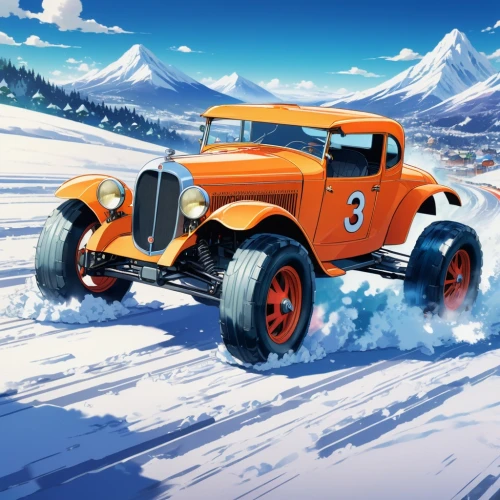 snowplow,ford truck,snow plow,jalopy,snowmobile,snowplowing,onrush,off-road car,dodge,retro vehicle,alpine style,snow slope,four wheel drive,off-road vehicle,4 wheel drive,willys jeep,overland,snowplows,fordice,snocountry,Illustration,Japanese style,Japanese Style 03