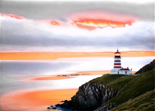 red lighthouse,south stack,lighthouse,lighthouses,petit minou lighthouse,light house,electric lighthouse,point lighthouse torch,phare,neist point,lightkeeper,beachy head,ouessant,flamborough,lambrook,capeside,northen light,north cape,clifftops,crisp point lighthouse,Illustration,Realistic Fantasy,Realistic Fantasy 25