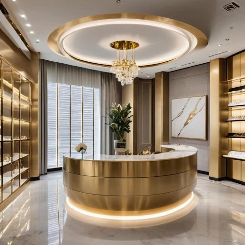 luxury bathroom,gold bar shop,luxury home interior,beauty room,luxury hotel,gold shop,gold lacquer,luxe,boucheron,jewelry store,gold wall,poshest,concierge,jewellers,luxury,guerlain,gold business,luxurious,luxury property,jewelers,Photography,General,Realistic