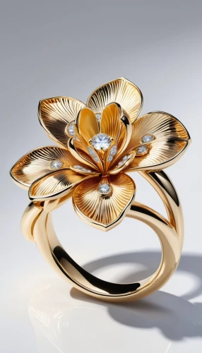 gold flower,flower gold,jewelry florets,goldsmithing,circular ring,mouawad,silversmithing,boucheron,chaumet,ring jewelry,gold jewelry,flower bowl,clogau,golden ring,gold filigree,ring with ornament,gold rings,lalique,retro modern flowers,metalsmith,Unique,3D,3D Character