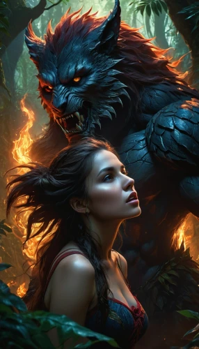 wolf couple,werewolve,fenrir,fantasy picture,red riding hood,two wolves,werewolf,fantasy portrait,howling wolf,niobe,she feeds the lion,werewolves,wolves,barghuti,wolffian,warrior and orc,fantasy art,wolfsangel,wolfsschanze,zebari,Photography,General,Natural