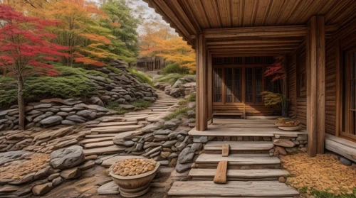autumn in japan,wooden path,ryokan,wooden stairs,japanese zen garden,japanese-style room,the cabin in the mountains,stone stairs,stone ramp,beautiful japan,japan garden,japanese garden,stone stairway,japan landscape,walkway,japon,autumn scenery,autumn decor,japanese garden ornament,zen garden,Game Scene Design,Game Scene Design,Medieval