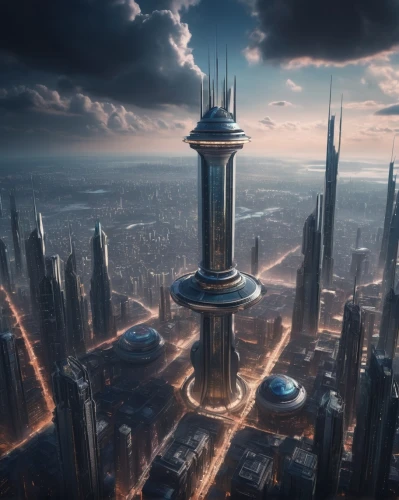 coruscant,dubay,futuristic architecture,futuristic landscape,megacorporation,tallest hotel dubai,megacorporations,cybercity,metropolis,coruscating,dubai,guangzhou,dubia,sky city,khalidiya,arcology,skylstad,megacities,shanghai,lumpur,Photography,General,Cinematic