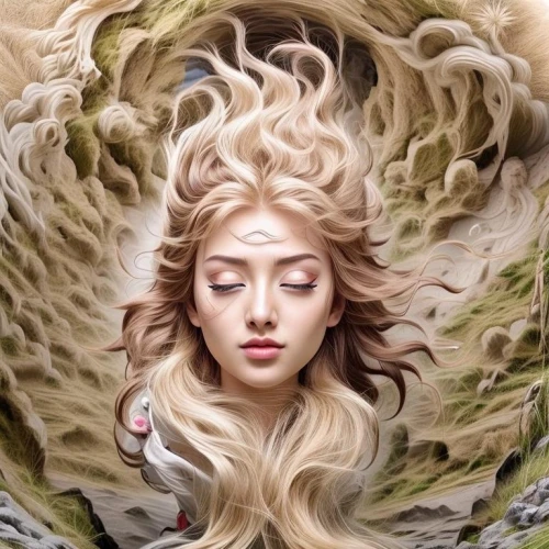 jingna,fantasy portrait,ophelia,fantasy art,faery,girl in a wreath,the sleeping rose,behenna,diwata,fantasy picture,fantasy woman,faerie,maenads,sirene,mystical portrait of a girl,medusa,seelie,deviantart,rapunzel,galadriel