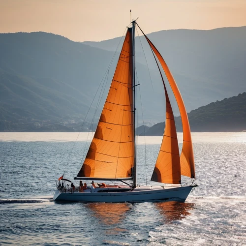 sailing orange,sailing boat,sail boat,sailing yacht,monohull,sailing,sailboat,felucca,herreshoff,catamaran,bareboat,keelboat,tern schooner,beneteau,sea sailing ship,red sail,staysail,trimaran,multihull,scarlet sail,Photography,General,Realistic