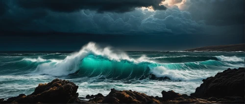 sea storm,stormy sea,tempestuous,stormy blue,storm surge,tidal wave,orage,cyclonic,superstorm,tormenta,sturm,tormentine,angstrom,seascape,substorms,force of nature,stormier,ocean waves,stormed,natural phenomenon,Illustration,Realistic Fantasy,Realistic Fantasy 29