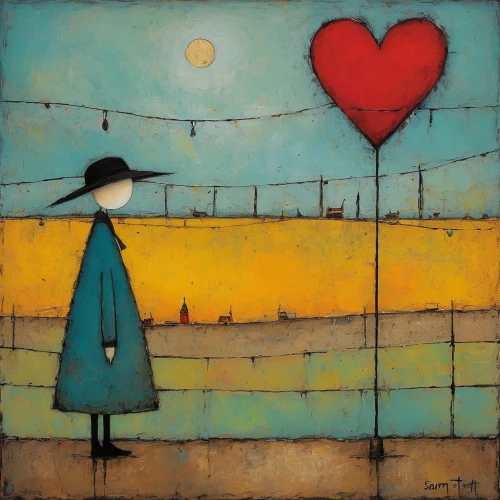 traffic light with heart,carol colman,heart traffic light,carol m highsmith,mousseau,heartstring,heart clothesline,colorful heart,painted hearts,two hearts,heart in hand,sheedy,klee,golden heart,madeline,handing love,todorovic,linen heart,bischoff,freedom from the heart,Art,Artistic Painting,Artistic Painting 49