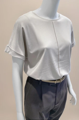 courreges,garment,pleat,women's clothing,refashioned,articulated manikin,menswear for women,bodice,peplum,mundu,gradient mesh,shirting,ladies clothes,bodices,shirtwaist,model years 1958 to 1967,crop top,waistbelt,artist's mannequin,blouse,Female,Southern Europeans,Straight hair,Youth adult,Tailored Suit,Pure Color,Light Pink