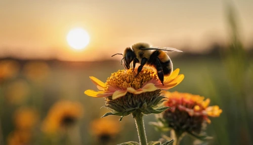 bees pasture,bee pasture,bee,bumblebees,pollinating,bombus,pollinator,bienen,wild bee,hommel,neonicotinoids,flower in sunset,pollinators,western honey bee,abeille,pollinate,pollination,honeybees,honeybee,honey bee,Photography,General,Cinematic
