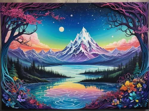 fabric painting,landscape background,tapestries,tapestry,mousepads,mountain scene,rock painting,paisaje,mountain landscape,salt meadow landscape,art painting,beach towel,mushroom landscape,nature landscape,fantasy landscape,forest landscape,painting technique,forest background,glass painting,marble painting,Unique,Paper Cuts,Paper Cuts 01