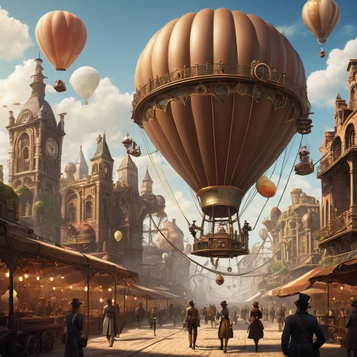 airships,naboo,balloonist,balloonists,theed,fantasyland,airship,steampunk,fantasy city,shanghai disney,dirigible,eurodisney,syberia,aeronaut,frontierland,imagineering,montgolfier,disneyland park,balloon and wine festival,fantasy world,Photography,General,Cinematic