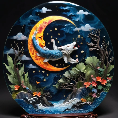 glass painting,snowglobes,snow globes,moorcroft,christmas globe,glass signs of the zodiac,snow globe,koi fish,lalique,maiolica,waterglobe,glass ornament,snowglobe,glass sphere,ecosphere,majolica,fornasetti,constellation pyxis,koi pond,crescent moon,Photography,Artistic Photography,Artistic Photography 02