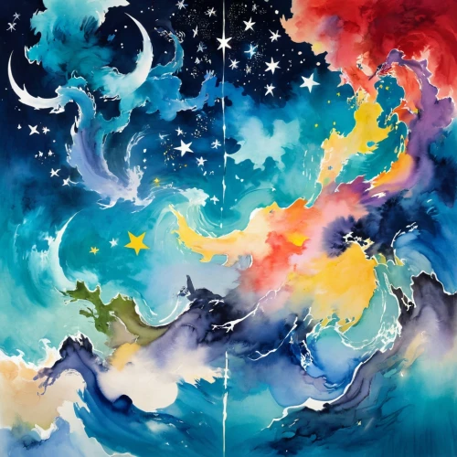 stars and moon,celestial bodies,colorful stars,the night sky,moon and star background,falling stars,night stars,night sky,starry sky,constellations,the moon and the stars,starry night,universo,moonbeams,universe,galaxy,nightsky,celestial,vulpecula,moon and star,Art,Artistic Painting,Artistic Painting 42