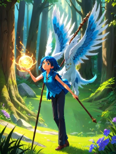 angelfire,fairie,fae,faerie,sylphs,anjo,faires,fairy peacock,harmonix,summoner,angelnote,angelnotes,game illustration,angelman,angelil,flying girl,fairies aloft,harpy,fairy,trine,Anime,Anime,Traditional