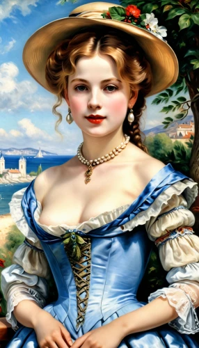 victorian lady,woman with ice-cream,woman holding pie,emile vernon,countrywomen,the sea maid,french digital background,comtesse,albertine,vintage female portrait,colombina,southern belle,principessa,bushire,malcesine,edwardian,habanera,cavatina,victoriana,italienne,Photography,General,Realistic
