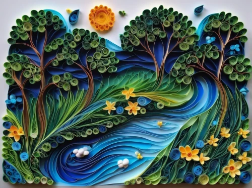 glass painting,mother earth,flower painting,children's background,maiolica,hand painting,duenas,flower and bird illustration,fabric painting,blue birds and blossom,panel,applique,motif,nature background,wall painting,springtime background,bodypainting,water lily plate,majolica,indigenous painting,Unique,Paper Cuts,Paper Cuts 01