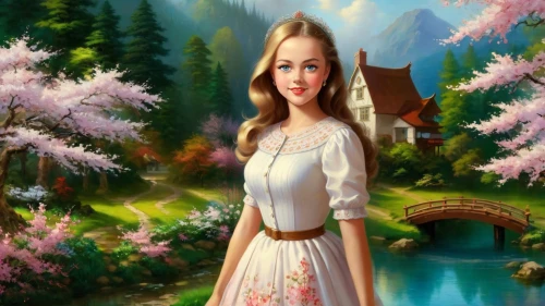 fantasy picture,fairy tale character,qabalah,spring background,landscape background,japanese sakura background,springtime background,tuatha,anarkali,nature background,girl with tree,forest background,faerie,fantasy art,pevensie,portrait background,fairyland,galadriel,thyatira,girl in flowers