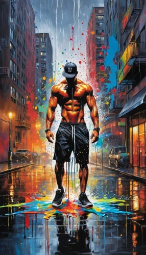 streetfighter,ryu,jasinski,welin,world digital painting,bulic,bufferin,sagat,juggernaut,cyberpunk,strongman,sfv,rainaldi,walking in the rain,would a background,muscle man,bukom,akuma,kuechly,kenshiro,Conceptual Art,Graffiti Art,Graffiti Art 08