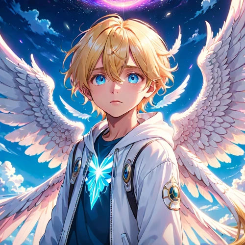 angel wing,seraph,crying angel,angel wings,shiron,winged heart,seraphim,anjo,archangels,finnian,angelology,wings,uriel,angelnote,winged,angel,siebold,star sky,little angel,angelman,Anime,Anime,Traditional