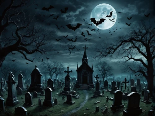 halloween background,halloween wallpaper,halloween poster,halloween illustration,haloween,cemetry,graveyard,halloween scene,old graveyard,graveyards,halloween banner,halloween night,holloween,cementerio,spookiest,hallows,spookiness,haunted cathedral,halloween,october 31 halloween,Conceptual Art,Fantasy,Fantasy 34