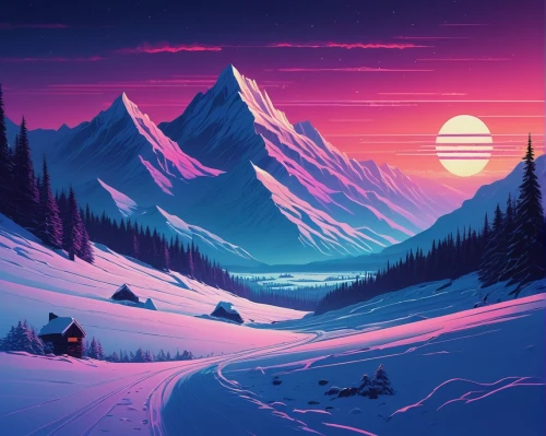 beautiful wallpaper,snow landscape,ski resort,winter background,snow mountains,snow slope,snowy landscape,snowy peaks,winter landscape,youtube background,mountains,mountain sunrise,snowy mountains,landscape background,slopes,snowmobiles,futuristic landscape,mountain scene,snow mountain,alpine sunset,Conceptual Art,Sci-Fi,Sci-Fi 12