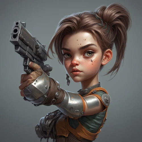 girl with gun,girl with a gun,vector girl,liora,bulletgirl,arya,woman holding gun,croft,ana,leia,rogue,shadowrun,brigitte,holding a gun,lara,sombra,rey,octavia,gunslinger,tracer,Conceptual Art,Fantasy,Fantasy 01