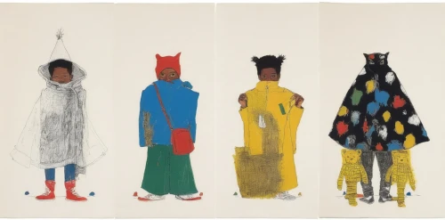 deforge,african masks,sewing silhouettes,isotype,afar tribe,women silhouettes,nubians,anmatjere women,three primary colors,moors,nuwaubians,umoja,raincoats,graduate silhouettes,burundians,costumes,basquiat,paper dolls,figure group,illustrations,Art,Artistic Painting,Artistic Painting 51