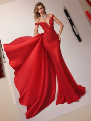 red gown,evening dress,man in red dress,ball gown,lady in red,eveningwear,gown,a floor-length dress,siriano,ballgown,ballgowns,fashion vector,gowns,dressup,long dress,derivable,diamond red,drees,silk red,draping,Photography,General,Realistic
