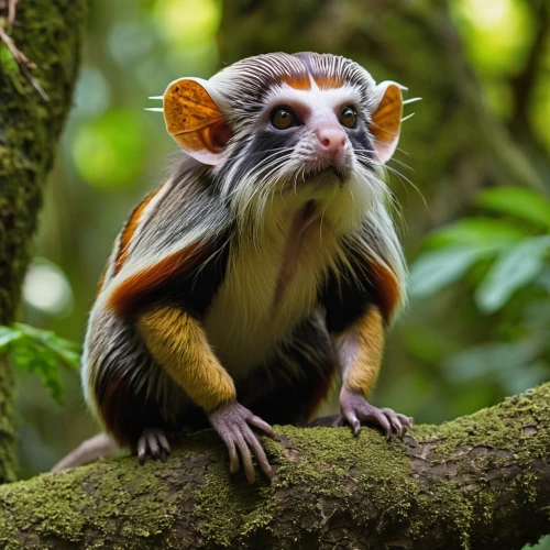 tamarin,galagos,marmoset,muriqui,squirrel monkey,tamarins,macaca,marmosets,guenon,treeshrews,capuchins,sidik,guatemalensis,uakari,pygmaeus,sciurus vulgaris,sanguinea,polecat,male portrait,yasuni,Photography,General,Realistic