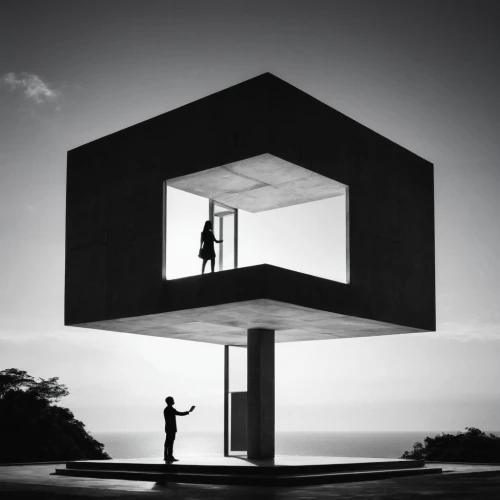 cubic house,mirror house,cube stilt houses,cube house,rietveld,frame house,cube,cuboid,hypercube,siza,corbu,cube surface,mies,cantilevered,monolithic,kundig,cubic,whitebox,cantilever,cube background,Illustration,Black and White,Black and White 33
