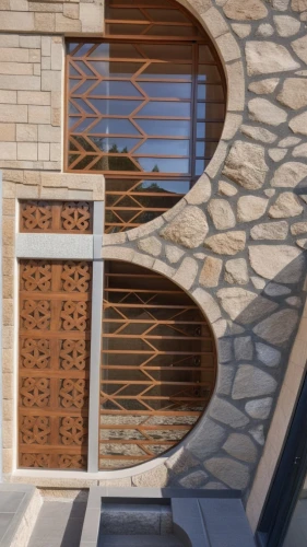 window with shutters,window with grille,exterior mirror,wood window,stonework,lattice window,greek island door,lattice windows,round window,semi circle arch,leaded glass window,ventilation grille,stone oven,3d rendering,wooden windows,spandrel,stoneworks,rustication,stone ramp,patterned wood decoration,Photography,General,Realistic