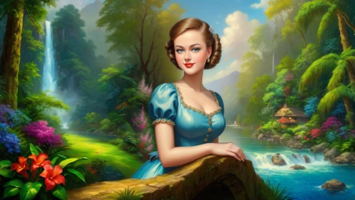 fantasy picture,ninfa,forest background,landscape background,fantasy art,world digital painting,fairy tale character,mermaid background,amazonica,girl on the river,portrait background,girl with tree,nature background,fantasy portrait,princess anna,godward,girl in the garden,duchesse,fairie,green background