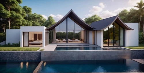 modern house,3d rendering,pool house,holiday villa,luxury property,modern architecture,cubic house,render,landscape design sydney,dreamhouse,luxury home,amanresorts,cube house,tropical house,beautiful home,prefab,florida home,house shape,landscape designers sydney,dunes house
