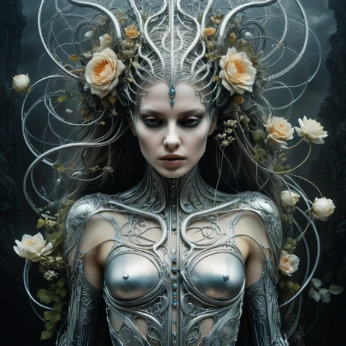 enchantress,the enchantress,elven flower,priestess,dryad,dryads,medusa,biomechanical,unseelie,faerie,fantasy art,faery,diwata,amidala,priestesses,persephone,fantasy portrait,witchblade,fairy queen,symbiotic,Photography,General,Fantasy