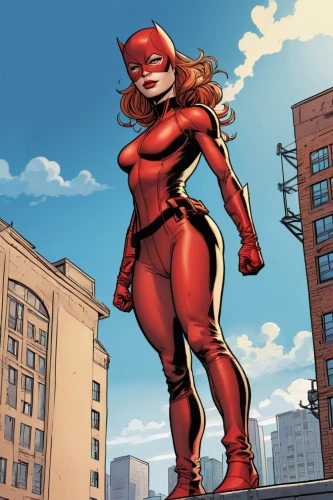 flamebird,daredevil,allred,elastigirl,vanterpool,red super hero,superwasp,siryn,rahne,superheroine,madelyne,maximoff,captain marvel,darna,palmiotti,rodiles,newsarama,giantess,super heroine,scarlet witch,Illustration,American Style,American Style 13