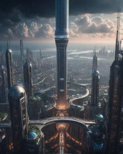 coruscant,coruscating,futuristic architecture,futuristic landscape,theed,dubay,metropolis,skylstad,megacorporation,arcology,cardassia,cybercity,megacorporations,supertall,the skyscraper,skyscraper,ordos,dubai,sky city,megalopolis,Photography,General,Cinematic