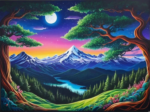 mountain scene,forest landscape,mountain landscape,landscape background,art painting,forest background,paisaje,painted tree,painting technique,colorful tree of life,mountainous landscape,oil painting on canvas,high landscape,mother earth,enchanted forest,the trees,nature landscape,forestland,tree grove,alpine landscape,Unique,Paper Cuts,Paper Cuts 01