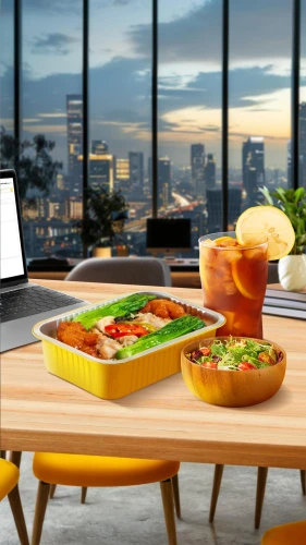 oticon,urbanspoon,chopping board,apple desk,blur office background,restaurants online,3d rendering,dining table,steelcase,bento box,dinner tray,tabletops,kitchen table,food table,cuttingboard,fruit bowl,laptop keyboard,modern office,salad plate,noodle bowl