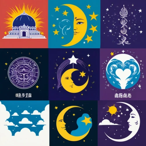 weather flags,solar system,zodiacal signs,lunar phases,the solar system,motifs of blue stars,prefectures,astrologers,flags,observatories,moons,astrology signs,japanese icons,signs of the zodiac,celestial bodies,exoplanets,zodiac signs,moon phases,birth signs,moon addicted,Unique,Design,Logo Design