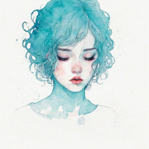 kommuna,watercolor blue,seafoam,watery heart,watery,chryste,watercolor,blue mint,water colors,hoshihananomia,watercolor mermaid,watercolors,karou,naiad,diluted,cerulean,fathom,saiko,vidarte,opalescent,Illustration,Paper based,Paper Based 19