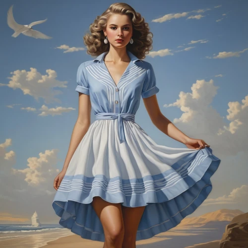 retro pin up girl,pin-up girl,vintage dress,retro pin up girls,pin up girl,vintage girl,pin-up model,vintage angel,pin ups,a girl in a dress,the girl in nightie,pin-up girls,vintage woman,retro girl,country dress,nightdress,girl in a long dress,retro woman,shirtdress,pin up girls,Illustration,Realistic Fantasy,Realistic Fantasy 22