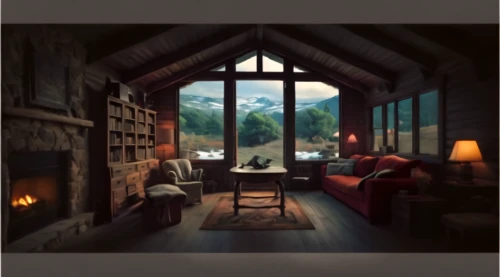 inglenook,the cabin in the mountains,fireplace,fireplaces,chalet,fire place,livingroom,sitting room,cabin,attic,great room,reading room,house in mountains,wooden windows,house in the mountains,log home,rustic aesthetic,cottage,living room,log cabin