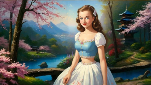 dorthy,maureen o'hara - female,dorothy,anarkali,girl with tree,fantasy picture,fairy tale character,springtime background,gwtw,landscape background,pevensie,margaery,girl on the river,portrait background,jessamine,brigadoon,spring background,forest background,collingsworth,margairaz
