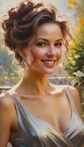romantic portrait,portrait background,world digital painting,a charming woman,photo painting,young woman,a girl's smile,romantic look,sonrisa,landscape background,art painting,margairaz,female beauty,autumn background,girl in a long,kangna,attractive woman,branco,pittura,woman portrait,Art,Classical Oil Painting,Classical Oil Painting 18