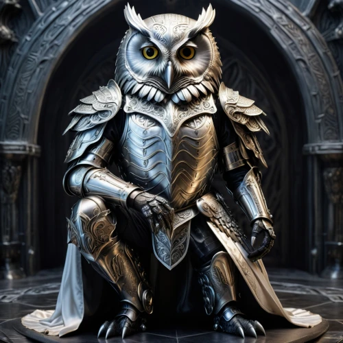 owlman,raven sculpture,ealdwulf,apollyon,falstad,garuda,ornstein,warden,guardian,knight armor,imperatore,owl,auditore,inquisitor,owl background,magistrate,imperial eagle,gryfino,king of the ravens,wulfstan,Conceptual Art,Sci-Fi,Sci-Fi 02