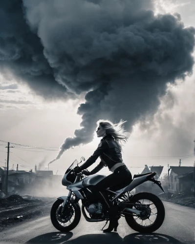 motorcycling,motorcyclist,black motorcycle,biker,dark cloud,heavy motorcycle,fireblade,blue motorcycle,cloud of smoke,motorbike,motorcycle,motorcycles,motorcyling,thunderclouds,motorstorm,motorcyle,thundercloud,burnup,motorrad,motorbikes,Illustration,Black and White,Black and White 33