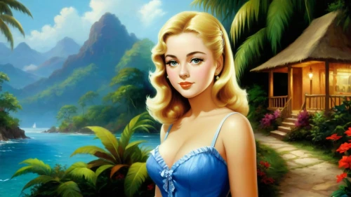 tropico,cartoon video game background,landscape background,hawaiiana,the blonde in the river,connie stevens - female,tropicale,background ivy,mermaid background,bluefields,tahitian,tropical house,blue hawaii,cuba background,background image,beach background,tahiti,blonde woman,summer background,atlantica