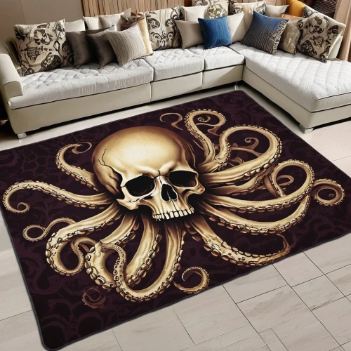 octopi,octopus,octopus vector graphic,nautical banner,octopuses,octopus tentacles,cephalopod,azathoth,fun octopus,kraken,carpets,rug,cephalopods,tentacular,tentacled,cthulhu,octopussy,pulpo,lovecraftian,ceramic floor tile,Photography,General,Realistic
